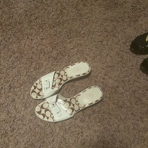 White Coach Sandals